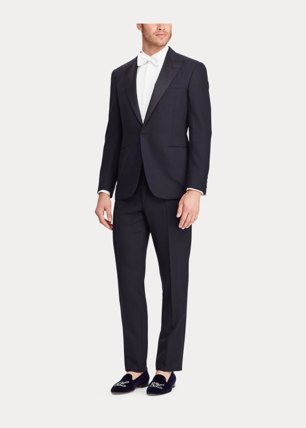 Ralph Lauren Gregory Peak-Lapel Tuxedo Tmavě Blankyt | LQ3ZEXAm