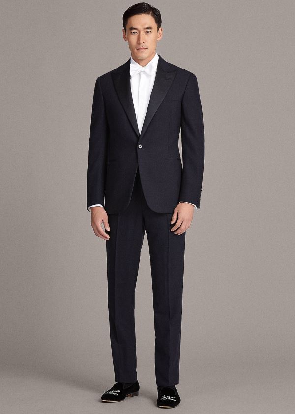 Ralph Lauren Gregory Peak-Lapel Tuxedo Tmavě Blankyt | LQ3ZEXAm