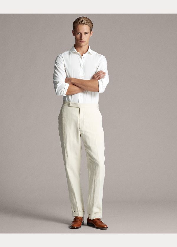 Ralph Lauren Gregory Twill Suit Trouser Krém | PUTfrfOO