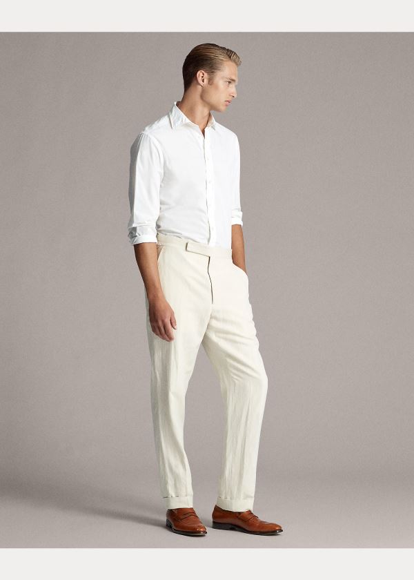 Ralph Lauren Gregory Twill Suit Trouser Krém | PUTfrfOO