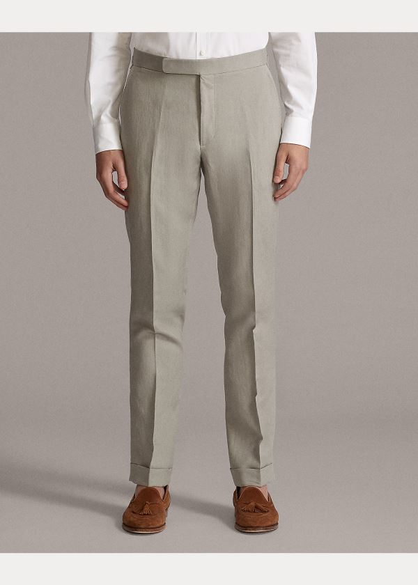 Ralph Lauren Gregory Twill Suit Trouser Světle Šedé | arOmgGGP