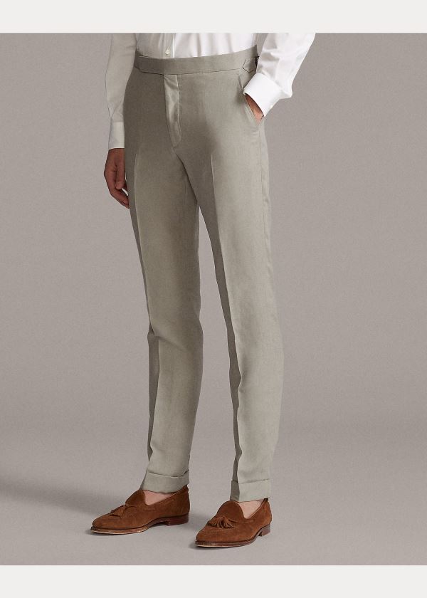 Ralph Lauren Gregory Twill Suit Trouser Světle Šedé | arOmgGGP