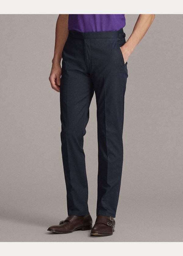 Ralph Lauren Gregory Twill Suit Trouser Tmavě Blankyt | uX0CvUvz