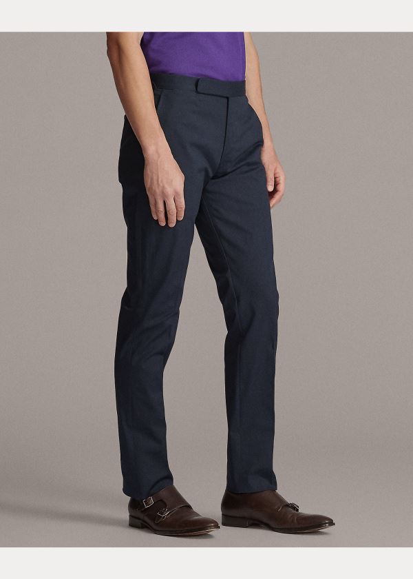 Ralph Lauren Gregory Twill Suit Trouser Tmavě Blankyt | uX0CvUvz