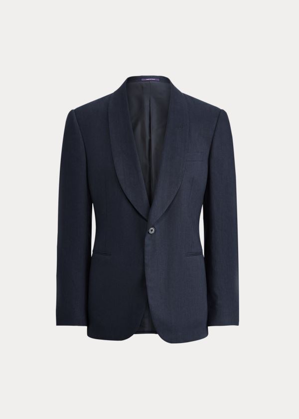 Ralph Lauren Gregory Wool Dinner Jacket Tmavě Blankyt | 2Qdxhn2m