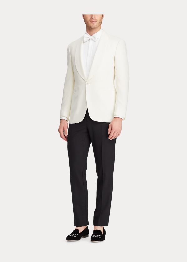 Ralph Lauren Gregory Wool Dinner Jacket Krém | rvfQUcYa