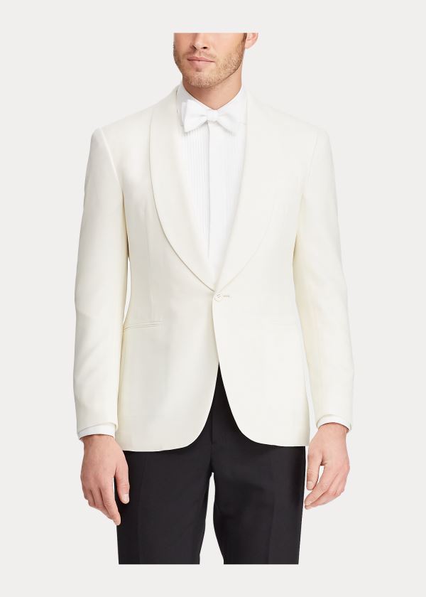 Ralph Lauren Gregory Wool Dinner Jacket Krém | rvfQUcYa