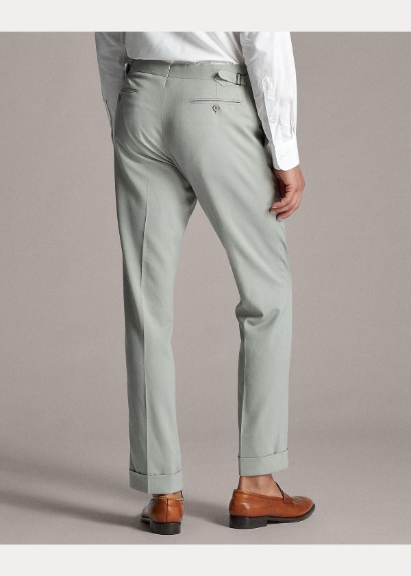 Ralph Lauren Gregory Wool Gabardine Trouser Šedé | etcs6yLg