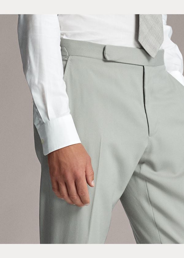 Ralph Lauren Gregory Wool Gabardine Trouser Šedé | etcs6yLg