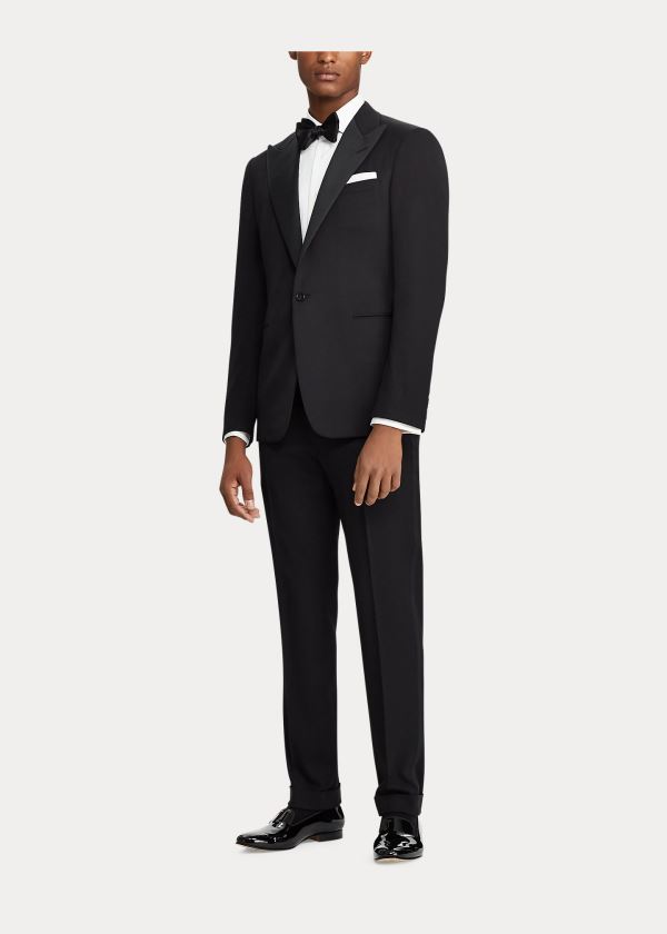 Ralph Lauren Gregory Wool Peak-Lapel Tuxedo Černé | aDf1jjyu