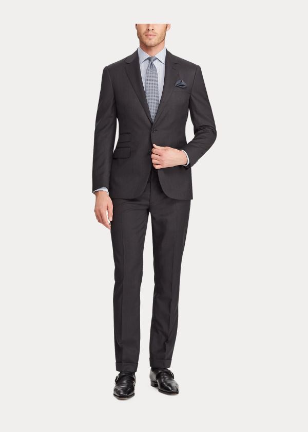 Ralph Lauren Gregory Wool Serge Suit Tmavě Šedé | 4U2PGuRe