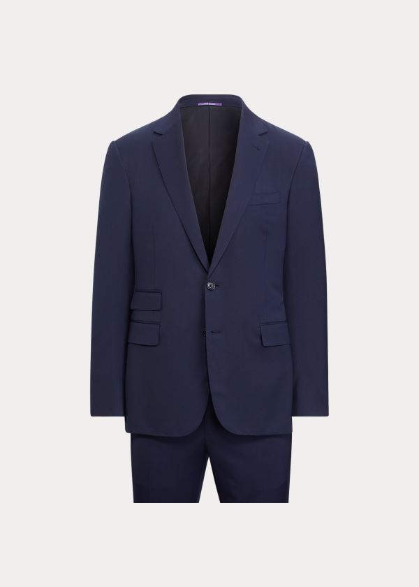 Ralph Lauren Gregory Wool Serge Suit Tmavě Blankyt | IqeIDmbw