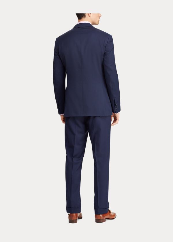 Ralph Lauren Gregory Wool Serge Suit Tmavě Blankyt | IqeIDmbw