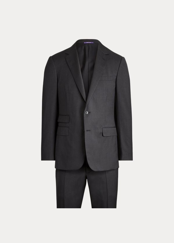 Ralph Lauren Gregory Wool Serge Suit Tmavě Šedé | vOyTixal