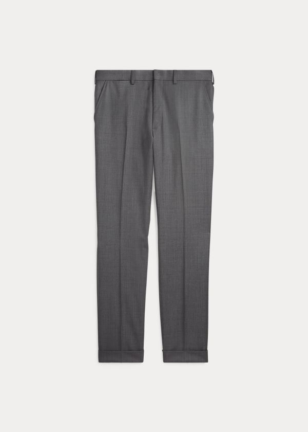 Ralph Lauren Gregory Wool Serge Trouser Šedé | IAsKzWLa