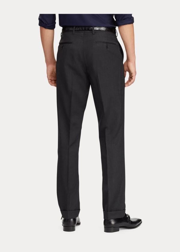 Ralph Lauren Gregory Wool Serge Trouser Tmavě Šedé | drsY3CMO