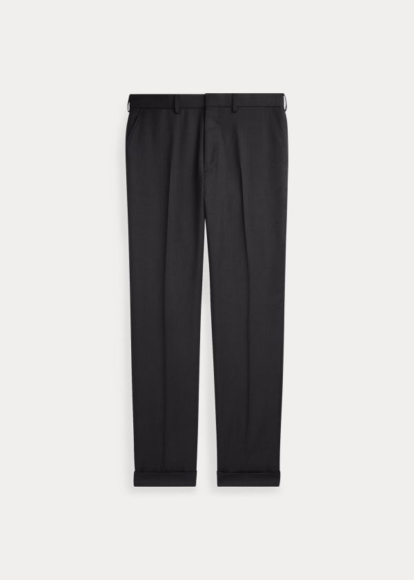 Ralph Lauren Gregory Wool Serge Trouser Tmavě Šedé | drsY3CMO