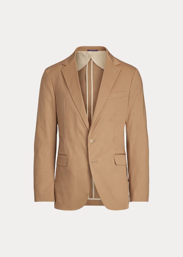 Ralph Lauren Hadley Twill Suit Jacket Hnědožlutý | PVvVLtqq