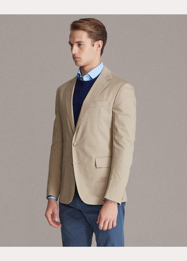 Ralph Lauren Hadley Twill Suit Jacket Olivy Zelené | HWJe2uG0