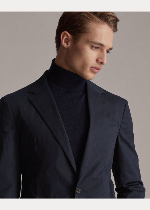 Ralph Lauren Hadley Twill Suit Jacket Tmavě Blankyt | 8CWVoqOw