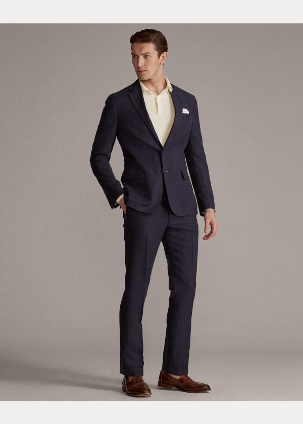 Ralph Lauren Hadley Twill Suit Jacket Tmavě Blankyt | OC2By9lb