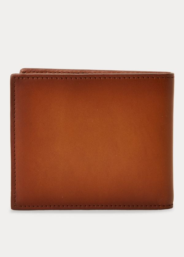 Ralph Lauren Hand-Burnished Vachetta Wallet Hnědé | BJAaS8iJ