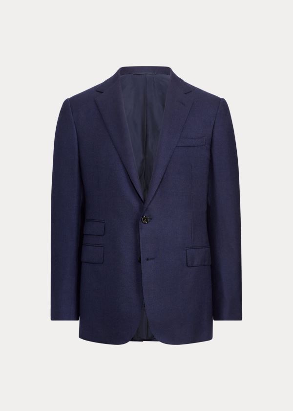 Ralph Lauren Handmade Cashmere Blazer Královská Modrá Tmavě Blankyt | sDdeFyLQ