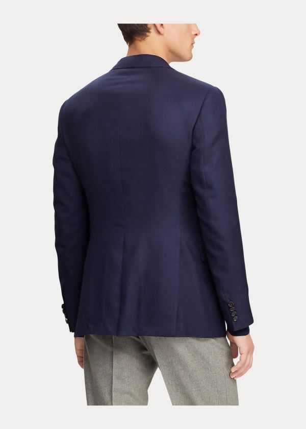 Ralph Lauren Handmade Cashmere Blazer Královská Modrá Tmavě Blankyt | sDdeFyLQ