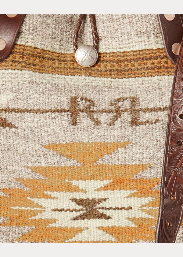 Ralph Lauren Handwoven Southwestern Tote Béžový Viacfarebný | GSe1U2wi