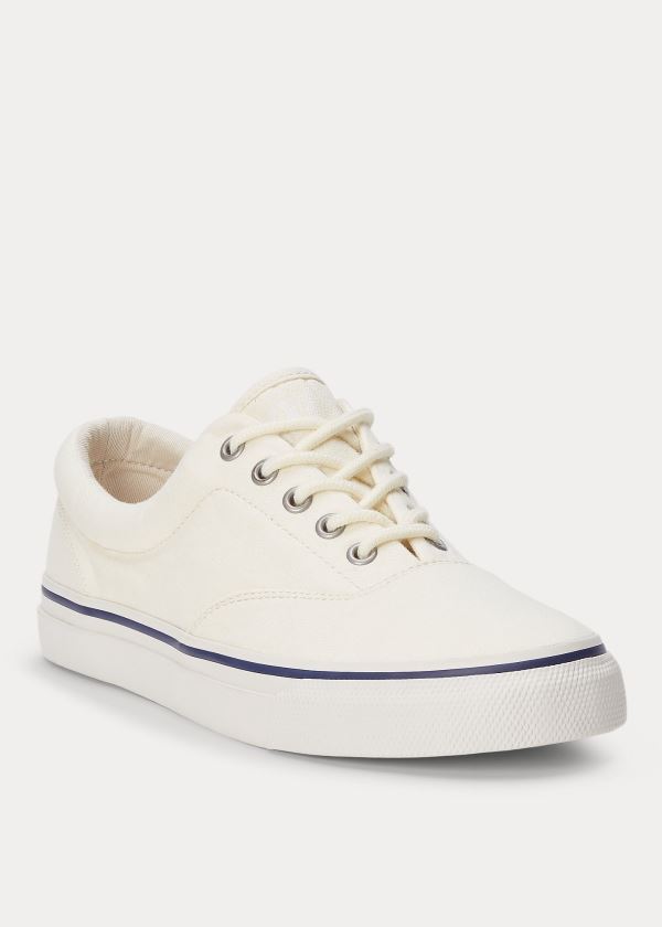 Ralph Lauren Harpoon Platene Sneakers Krém | aXV8eA5x