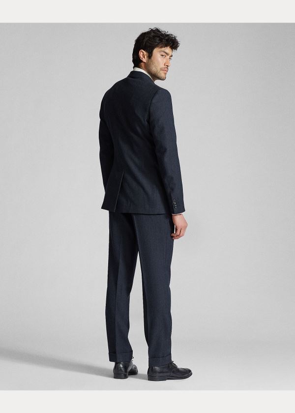 Ralph Lauren Herringbone Suit Jacket Indigo | uRm4tqJX