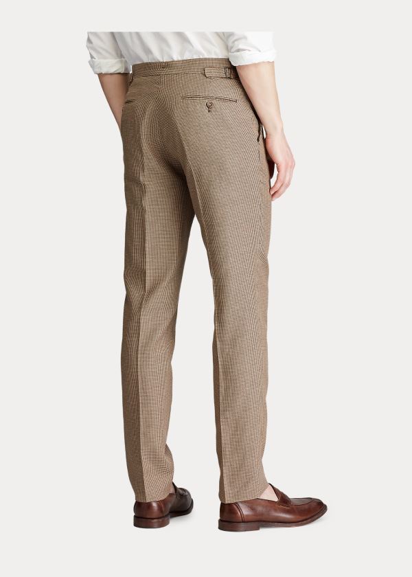 Ralph Lauren Houndstooth Suit Trouser Hnědé | 2TXckz7A