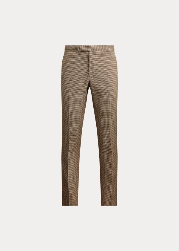 Ralph Lauren Houndstooth Suit Trouser Hnědé | 2TXckz7A