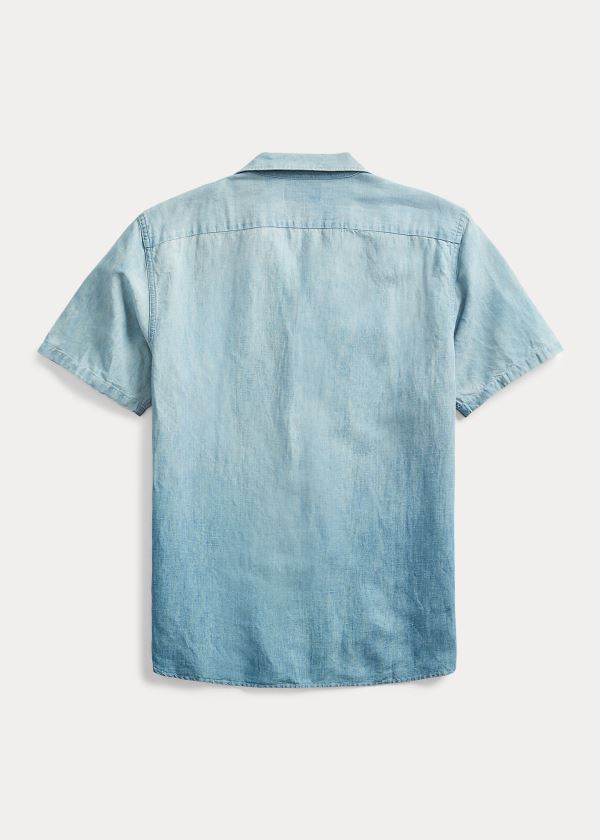 Ralph Lauren Indigo Selvedge Chambray Shirt Blankyt Blankyt Světle Modré | LiiIlPW6