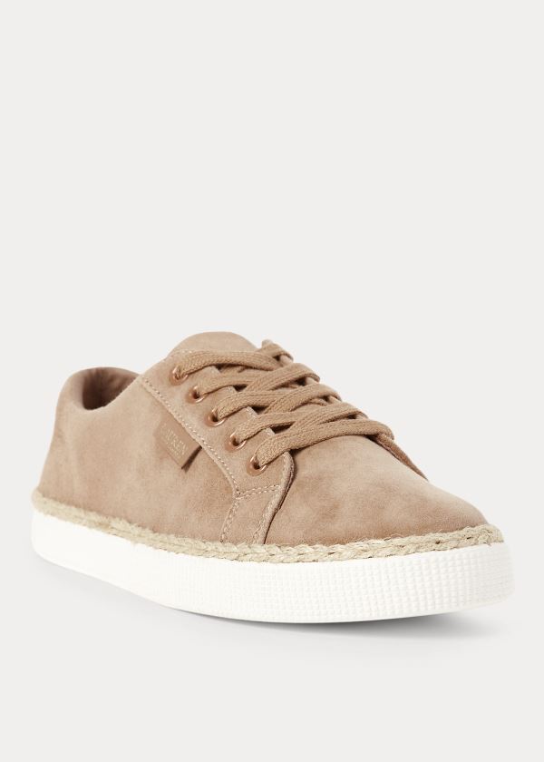 Ralph Lauren Jaycee Semišové Sneakers Hnědožlutý | dmRqv84K