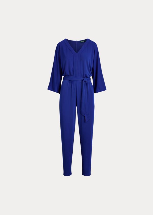 Ralph Lauren Jersey Dolman-Sleeve Jumpsuit Královská Modrá Blankyt | X34f57Nt