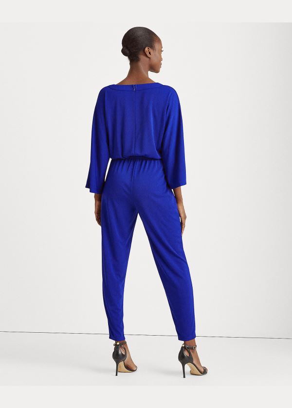 Ralph Lauren Jersey Dolman-Sleeve Jumpsuit Královská Modrá Blankyt | X34f57Nt