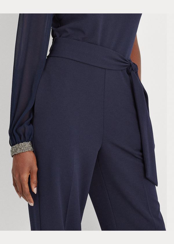 Ralph Lauren Jersey One-Shoulder Jumpsuit Tmavě Blankyt | 6fgLmdxw