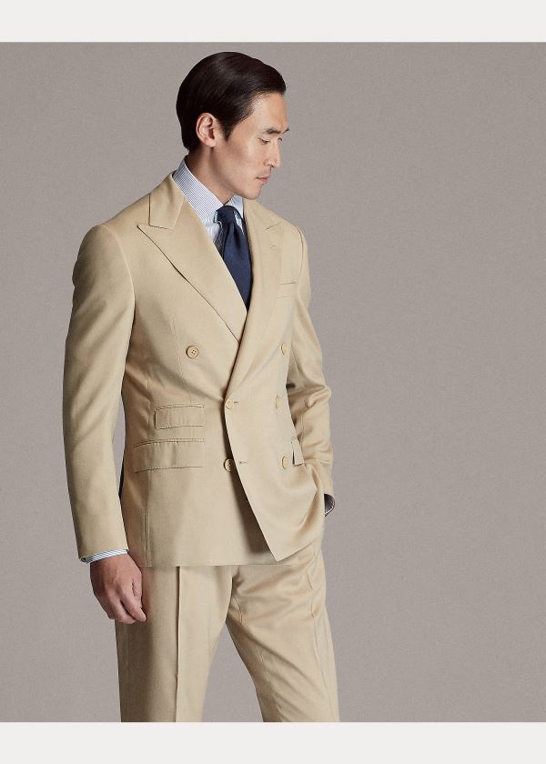 Ralph Lauren Kent Handmade Gabardine Suit Hnědé | L0hoo0ZG