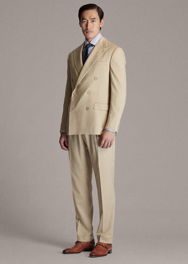 Ralph Lauren Kent Handmade Gabardine Suit Hnědé | L0hoo0ZG