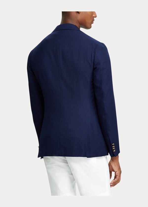 Ralph Lauren Kent Handmade Twill Blazer Tmavě Blankyt | JbafQQJm