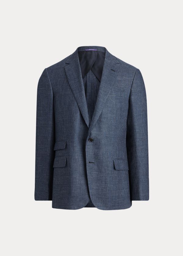 Ralph Lauren Kent Tick-Weave Suit Jacket Blankyt Tmavě Blankyt | GuvX4BFk