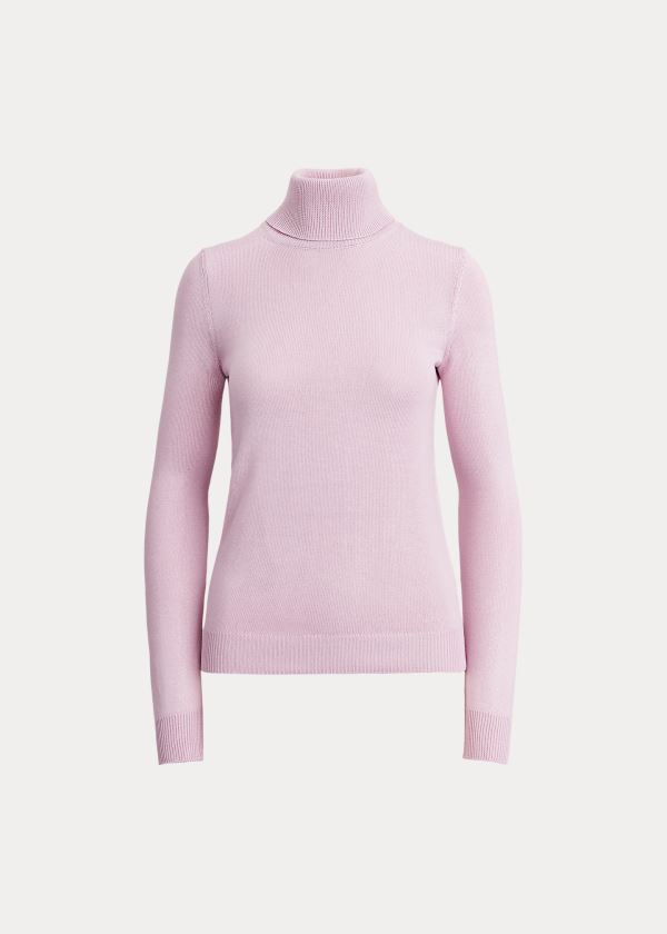 Ralph Lauren Lacquered Turtleneck Svetrové Fialové | DwmcDYAF