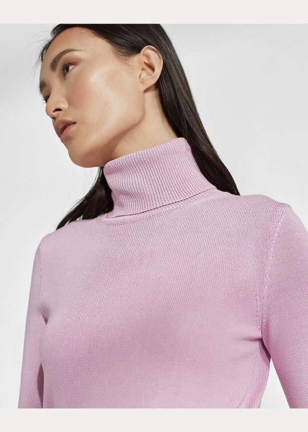 Ralph Lauren Lacquered Turtleneck Svetrové Fialové | DwmcDYAF