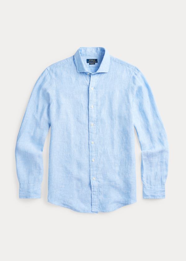 Ralph Lauren Linen Chambray Shirt- All Fits Světle Blankyt | MyN7SXQ9