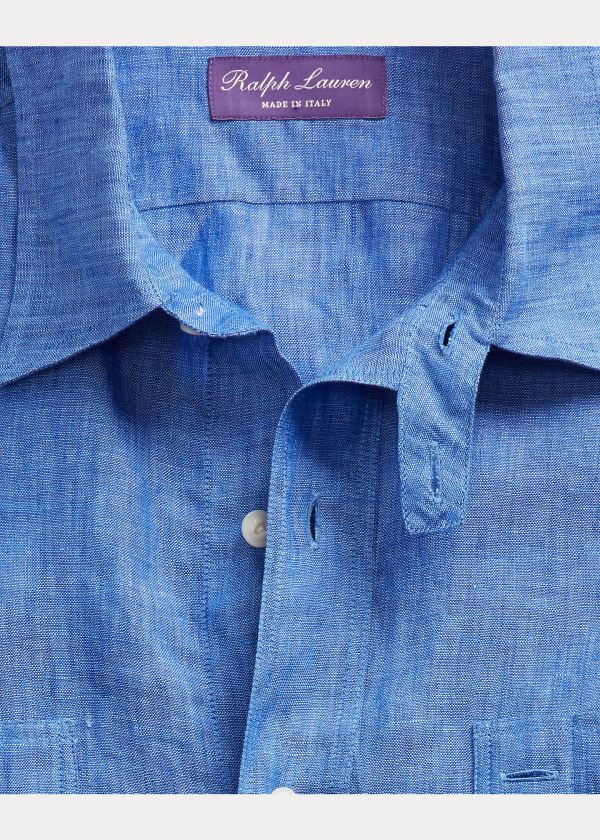 Ralph Lauren Linen Chambray Shirt Blankyt | Zt21EMEj