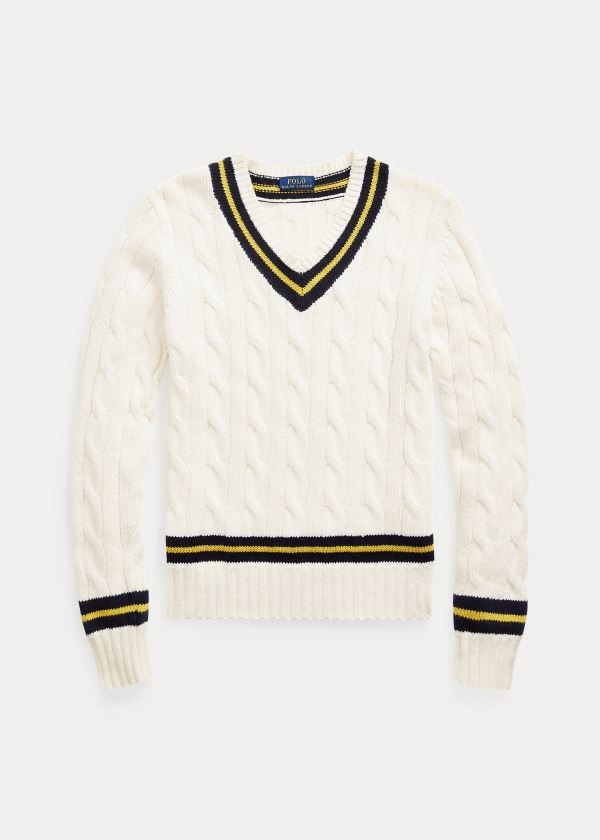 Ralph Lauren Long-Sleeve Cricket Svetrové Krém Viacfarebný | Ogc28xgy