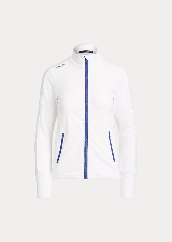 Ralph Lauren Long-Sleeve Golfové Full-Zip Bílé | PK8jnhHG