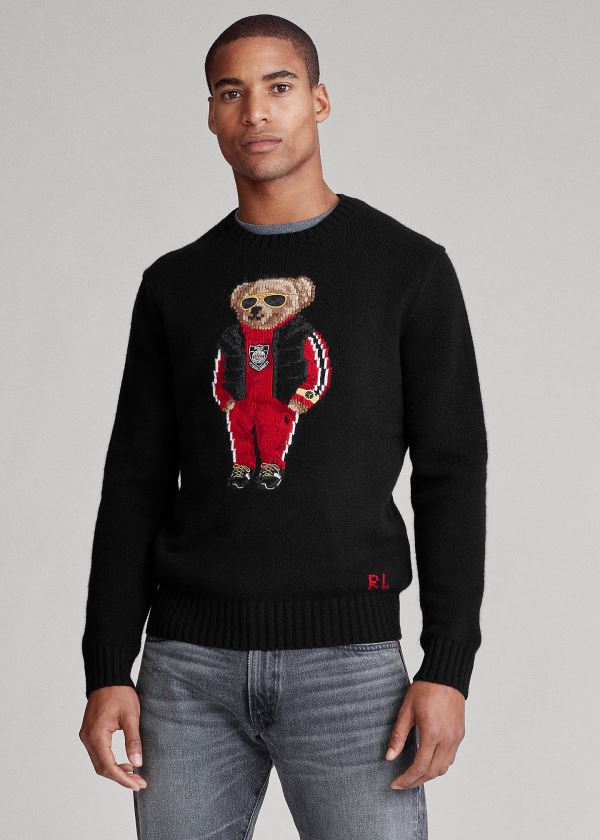 Ralph Lauren Lunar New Year Bear Svetrové Černé | gv4vqj5d