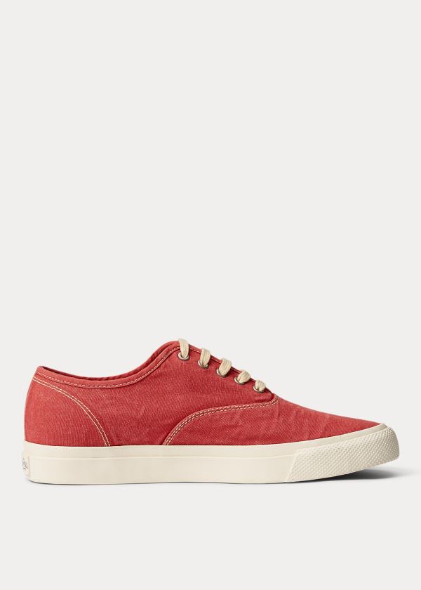 Ralph Lauren New Norfolk Platene Sneakers Červené | vSDTVsc2